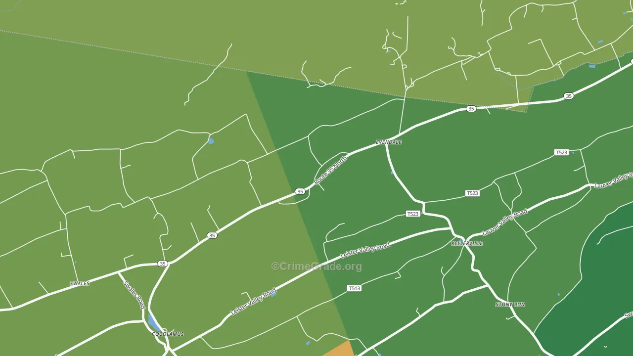 17014, PA Map of Theft Rates