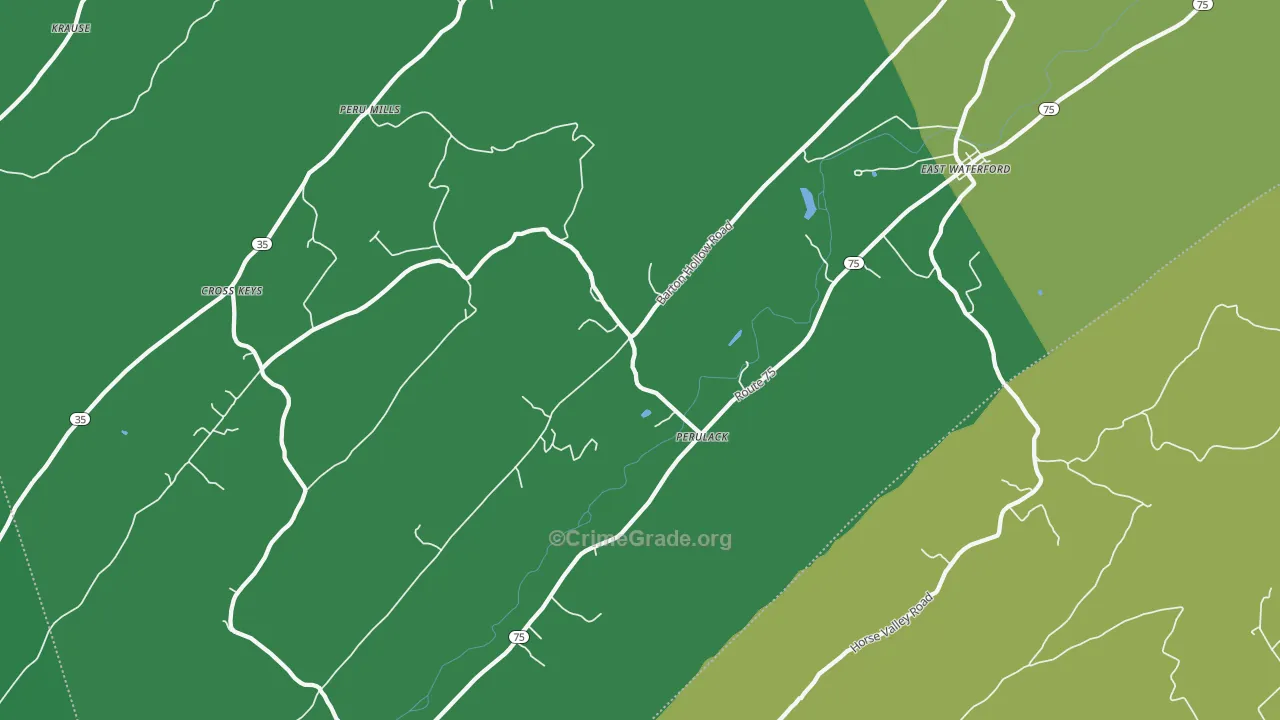 17021, PA Map of Theft Rates