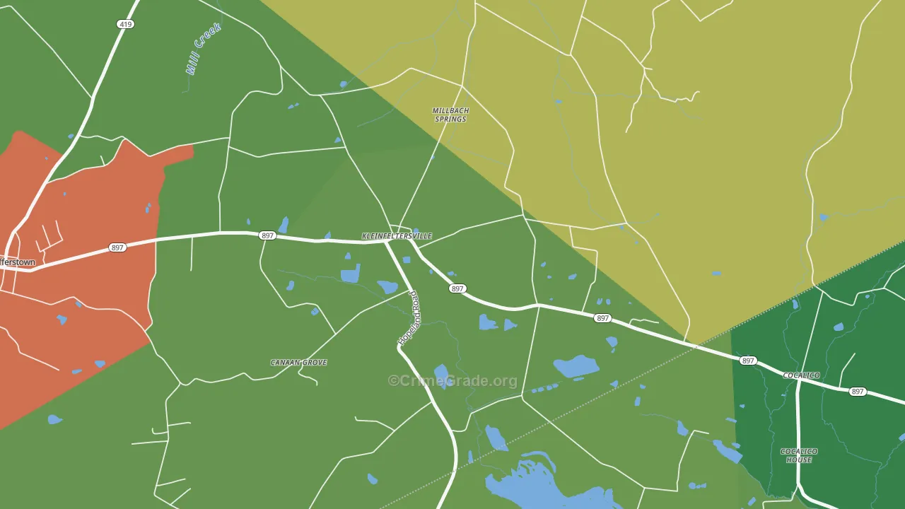 17039, PA Map of Theft Rates