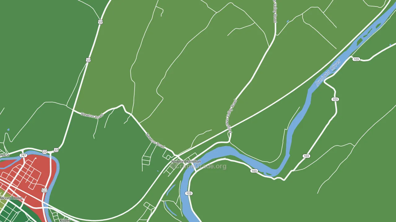 17075, PA Map of Theft Rates