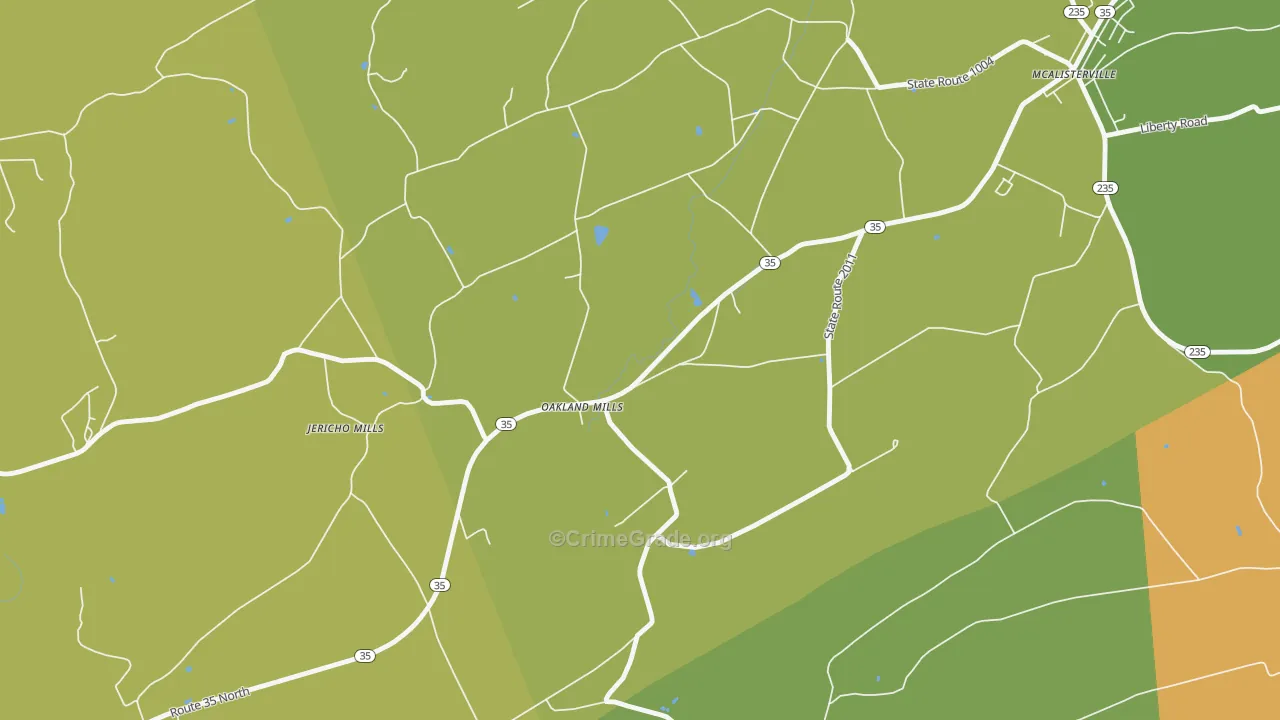 17076, PA Map of Theft Rates
