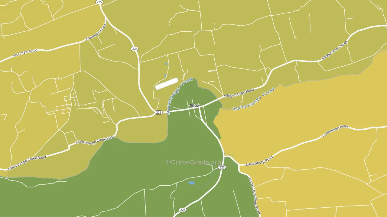 17080, PA Map of Theft Rates