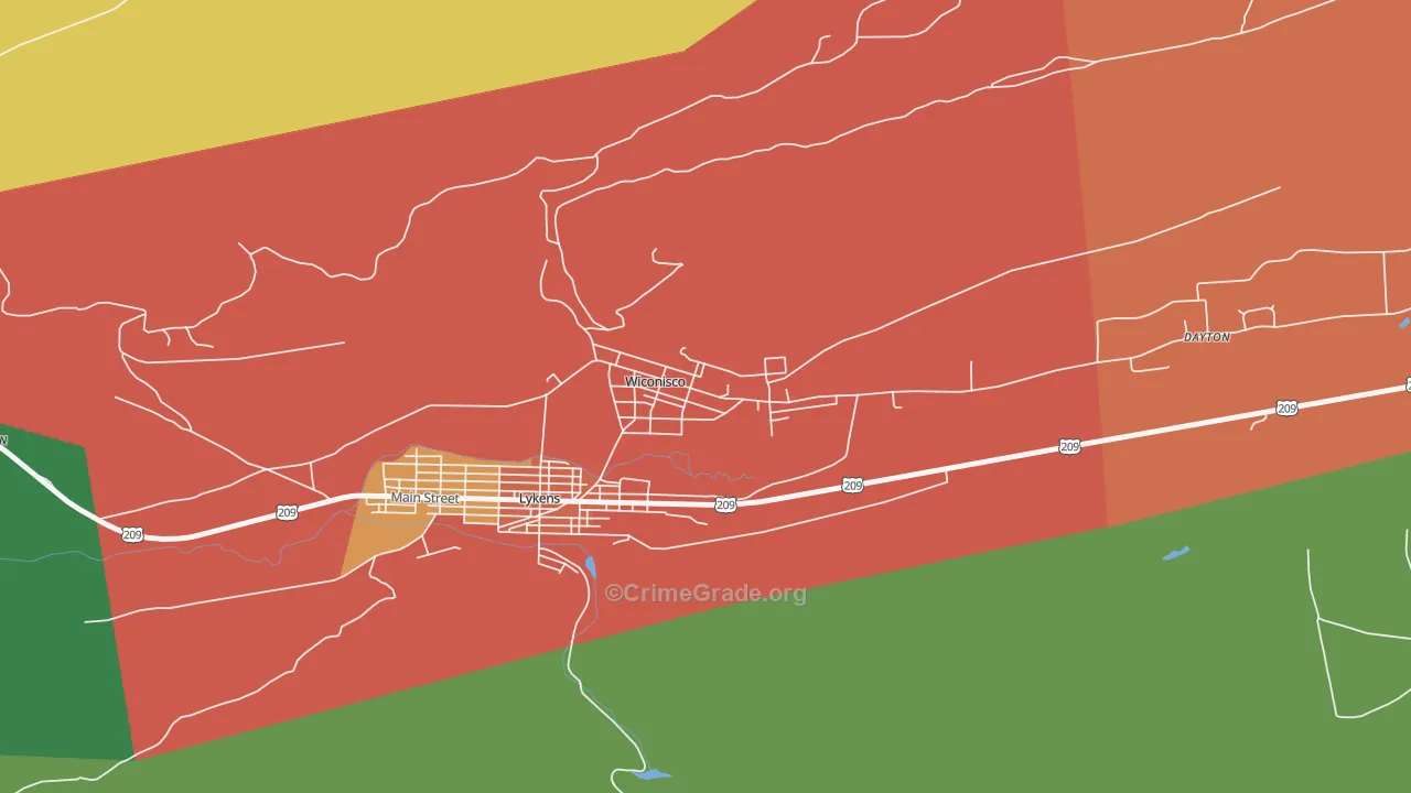 17097, PA Map of Theft Rates