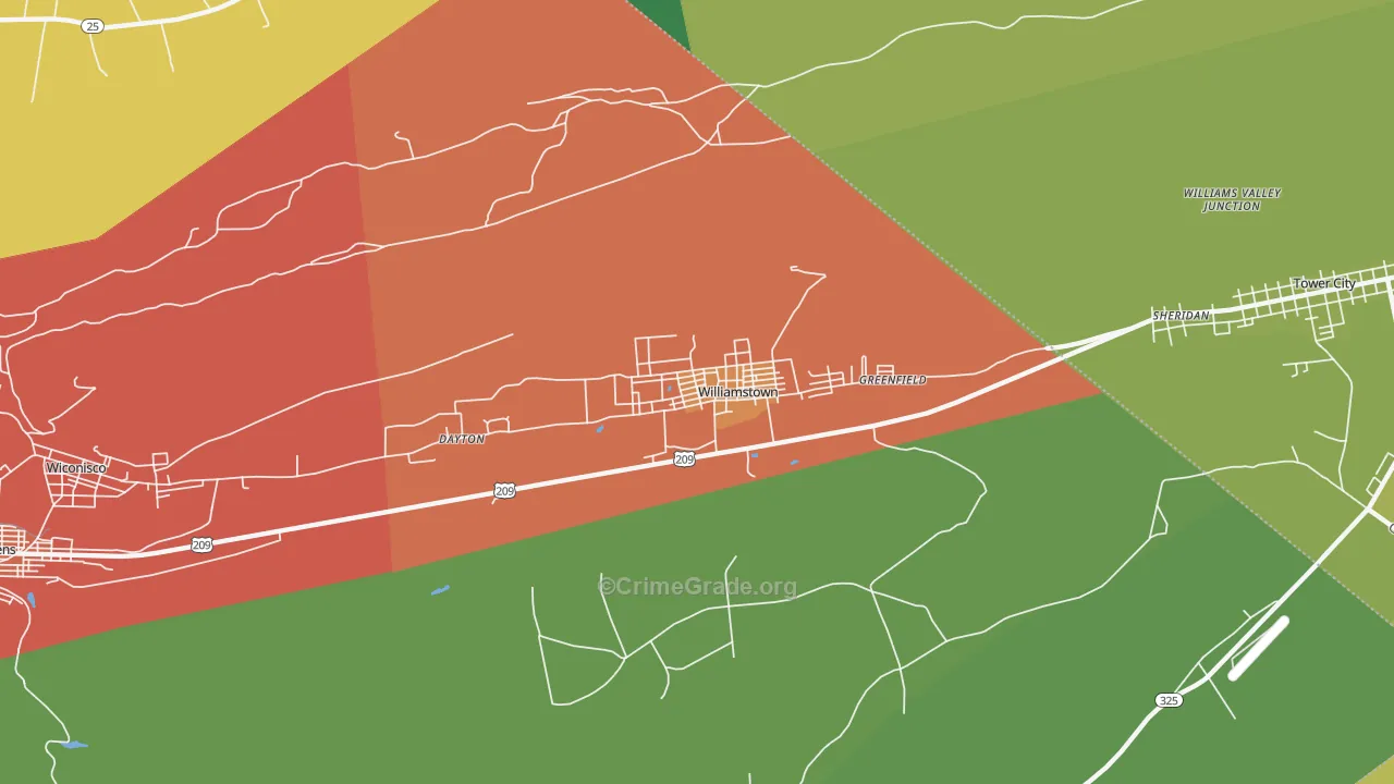 17098, PA Map of Theft Rates
