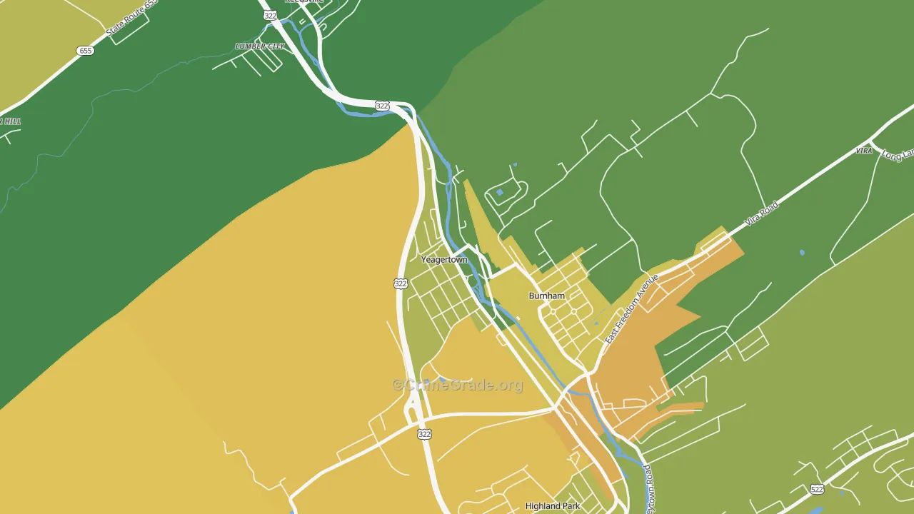 17099, PA Map of Theft Rates