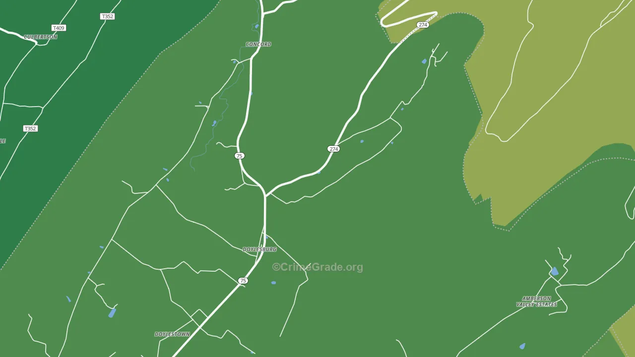 17219, PA Map of Theft Rates