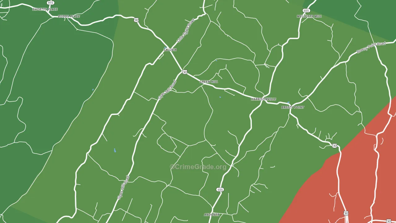 17228, PA Map of Theft Rates