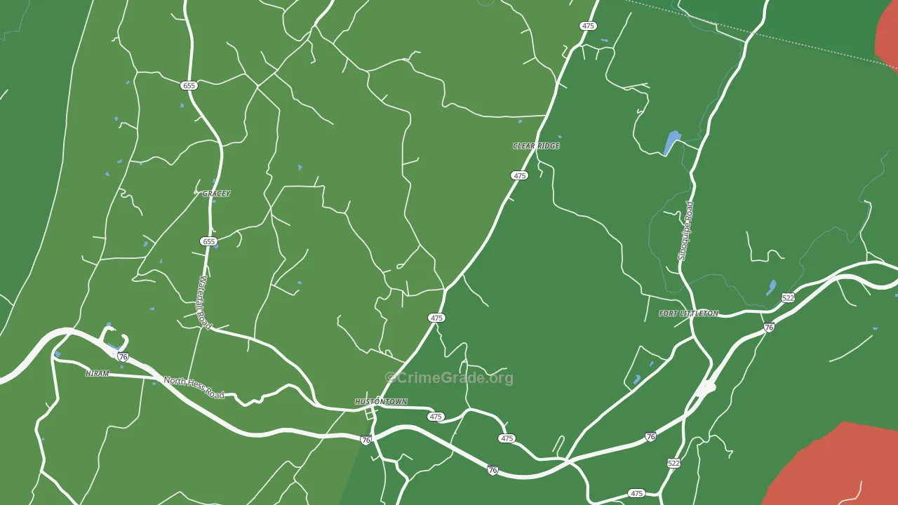 17229, PA Map of Theft Rates
