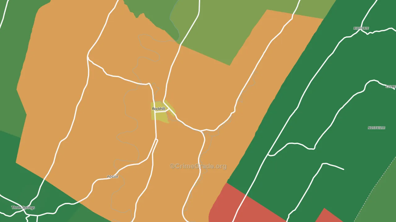 17243, PA Map of Theft Rates