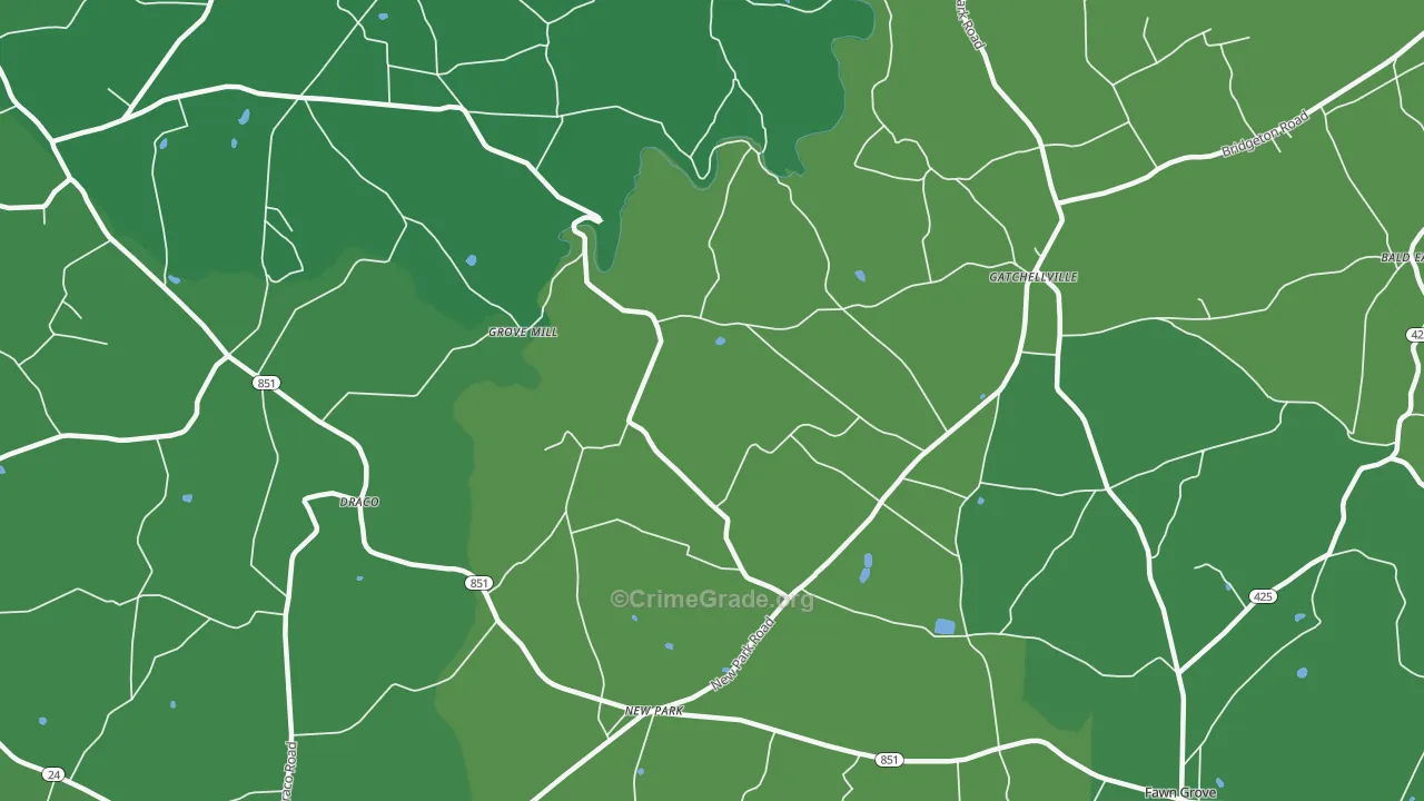 17352, PA Map of Theft Rates