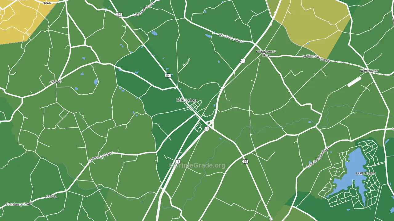 17372, PA Map of Theft Rates