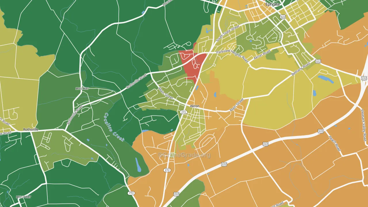17501, PA Map of Theft Rates