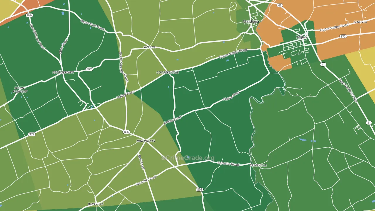 17509, PA Map of Theft Rates