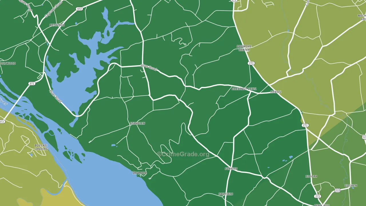 17518, PA Map of Theft Rates