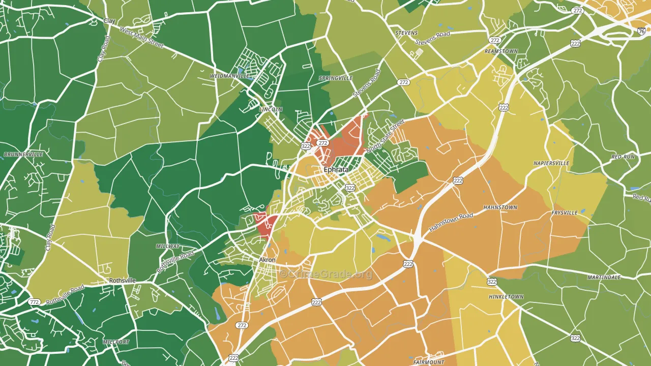 17522, PA Map of Theft Rates