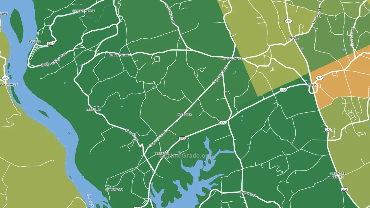 17532, PA Map of Theft Rates