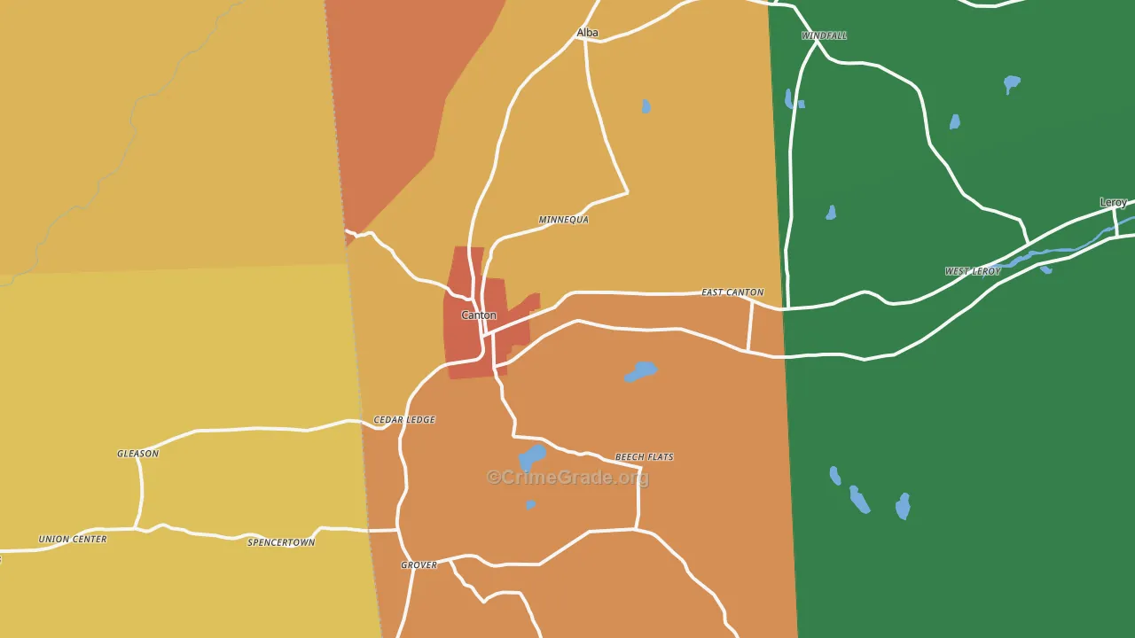 17724, PA Map of Theft Rates