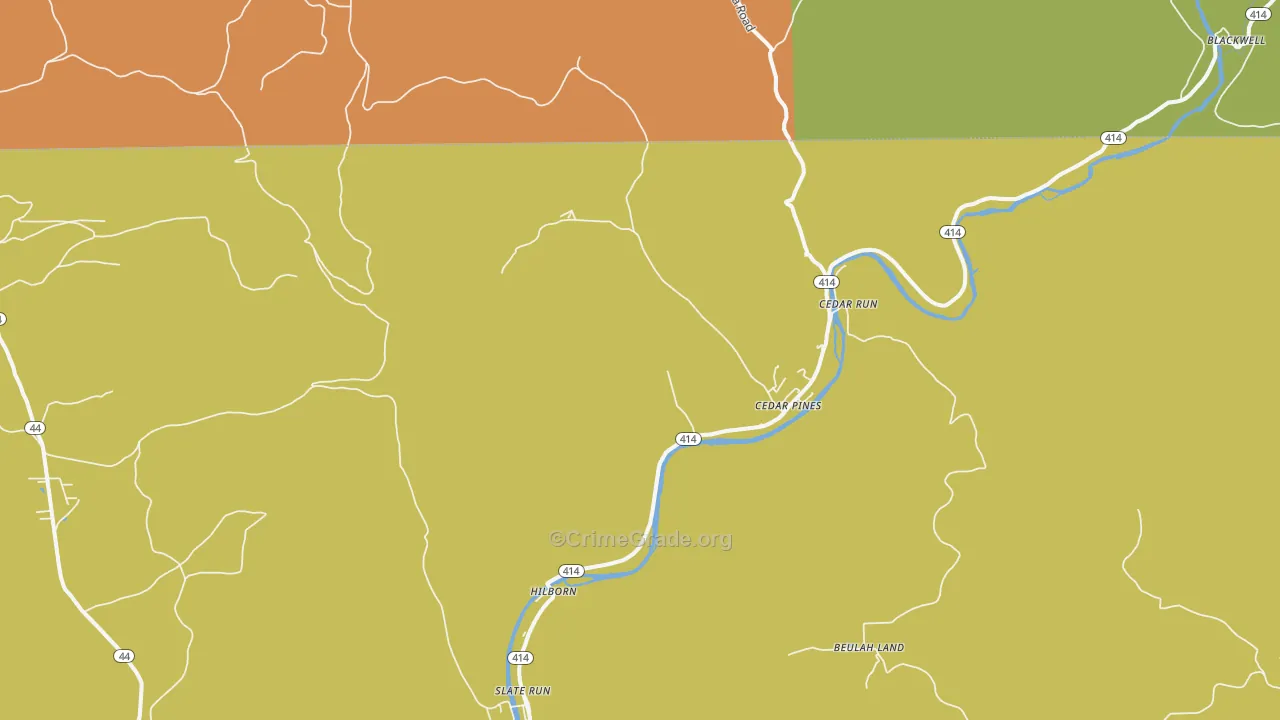 17727, PA Map of Theft Rates