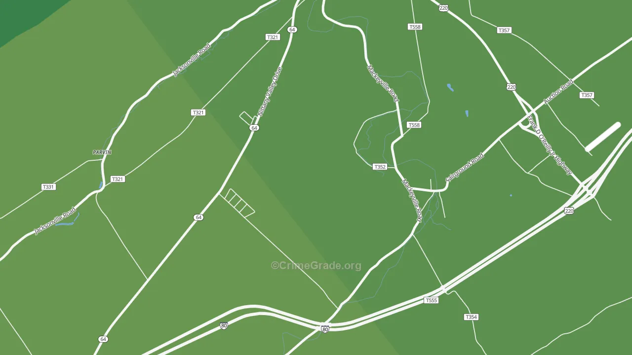 17750, PA Map of Theft Rates