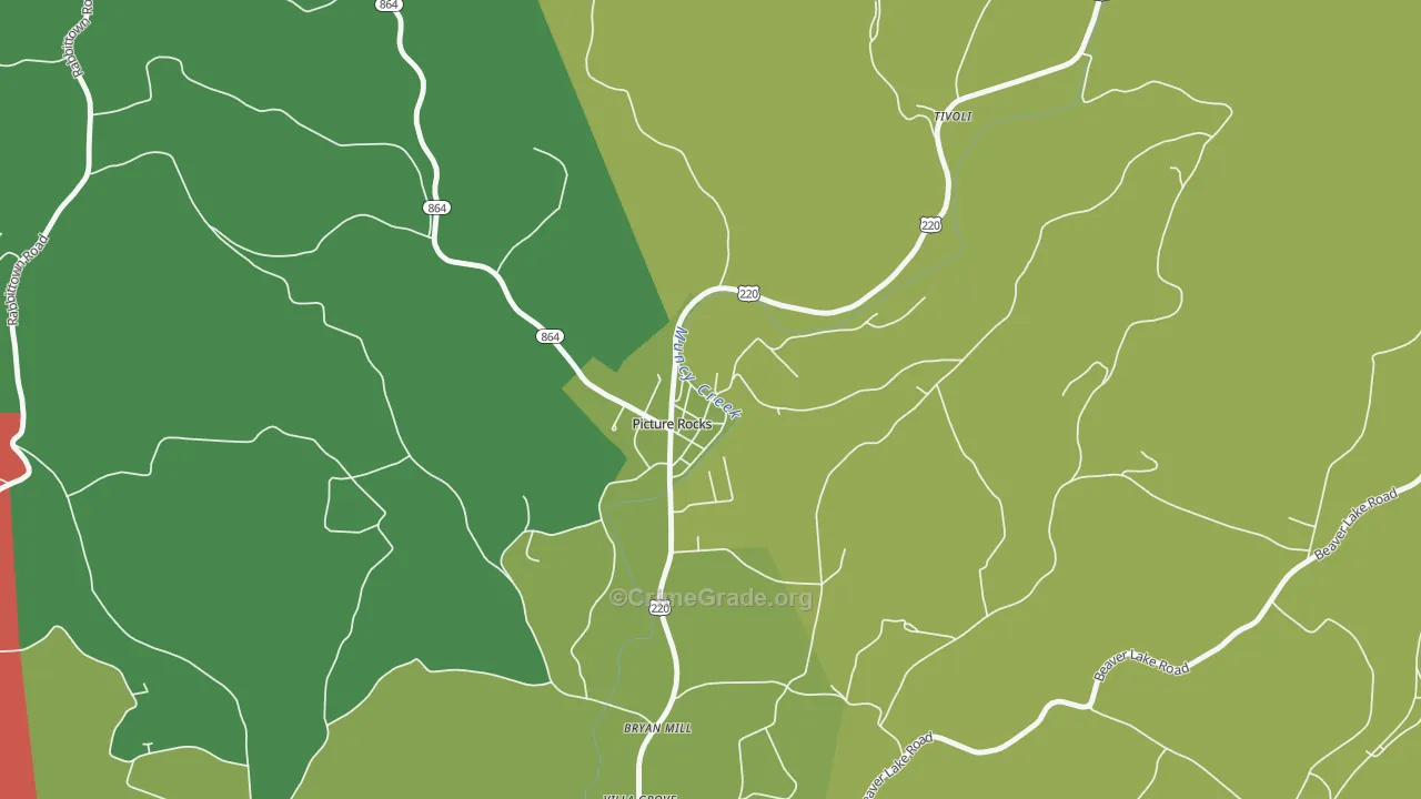 17762, PA Map of Theft Rates