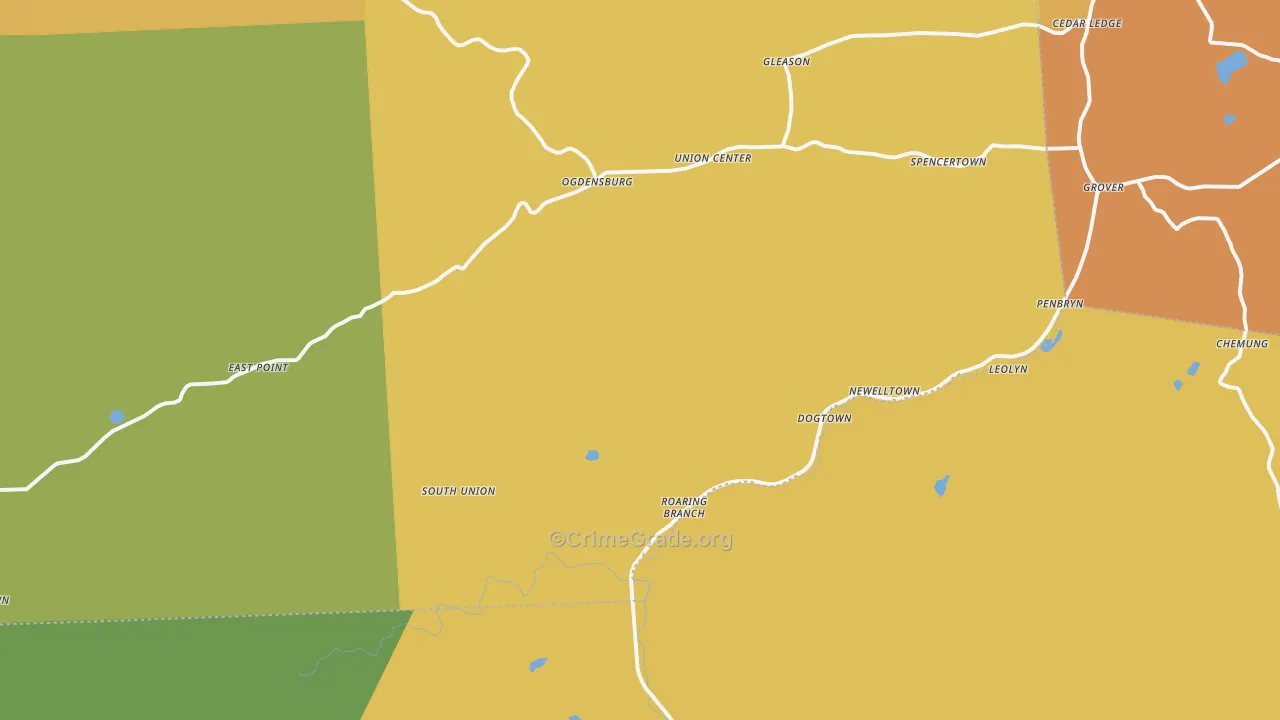 17765, PA Map of Theft Rates