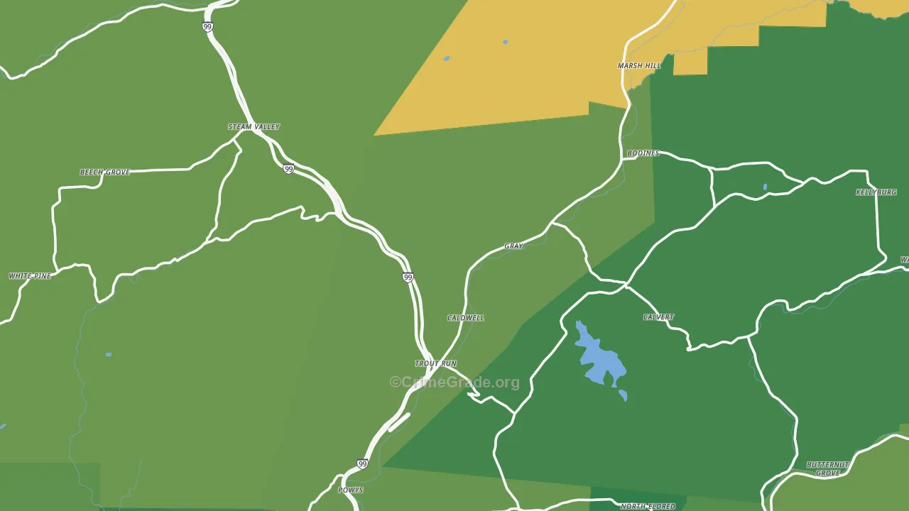 17771, PA Map of Theft Rates