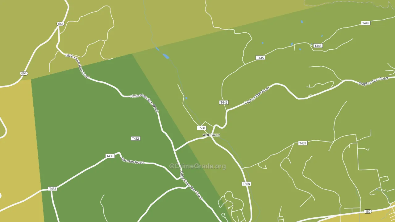 17779, PA Map of Theft Rates