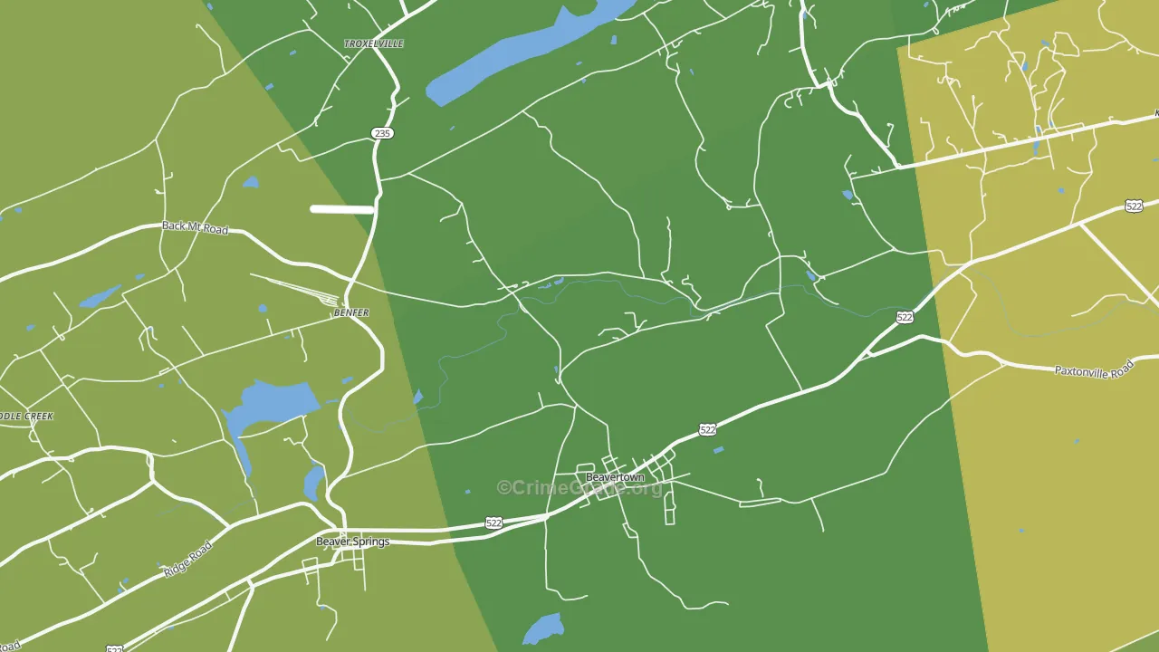 17813, PA Map of Theft Rates