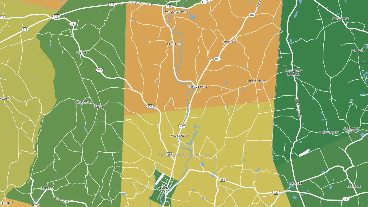 17814, PA Map of Theft Rates