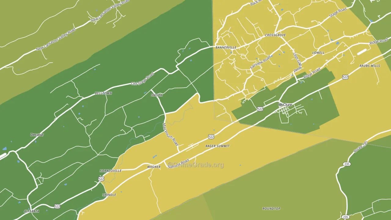 17841, PA Map of Theft Rates