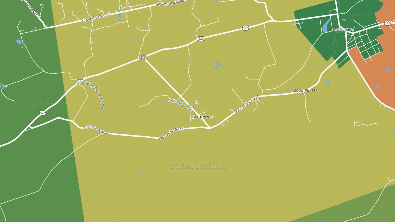 17861, PA Map of Theft Rates