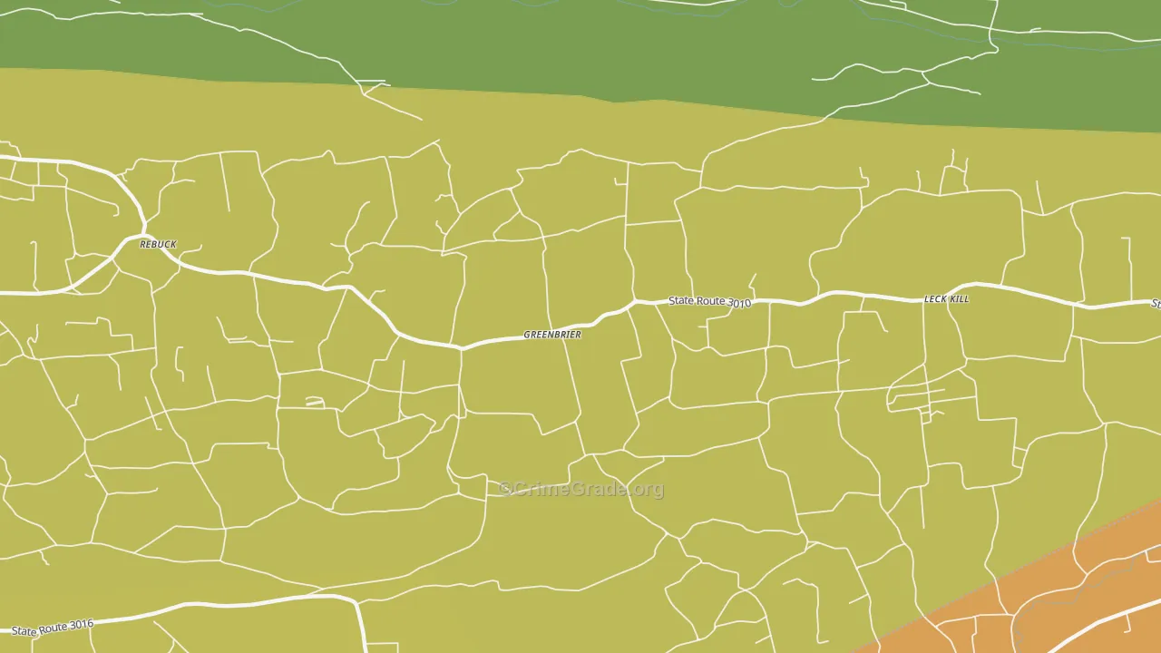 17867, PA Map of Theft Rates