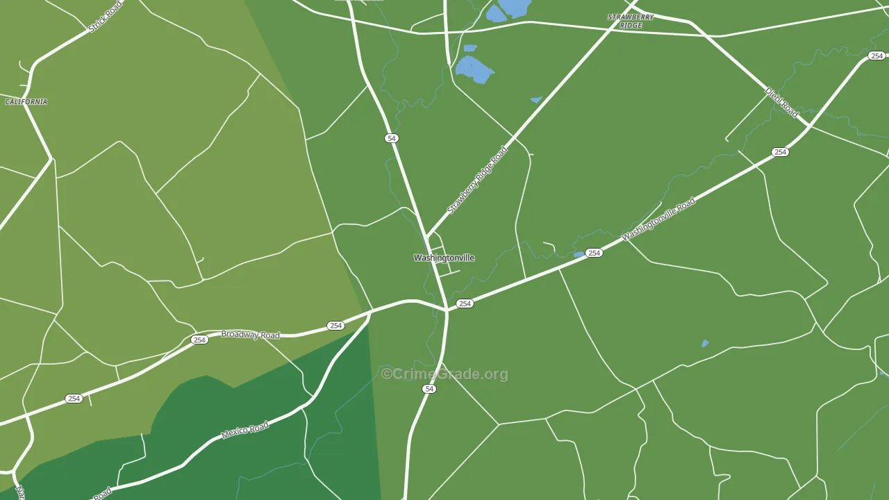 17884, PA Map of Theft Rates