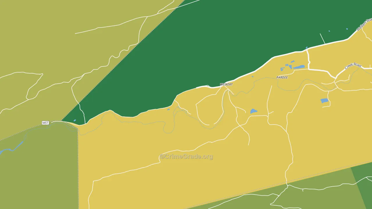 17885, PA Map of Theft Rates