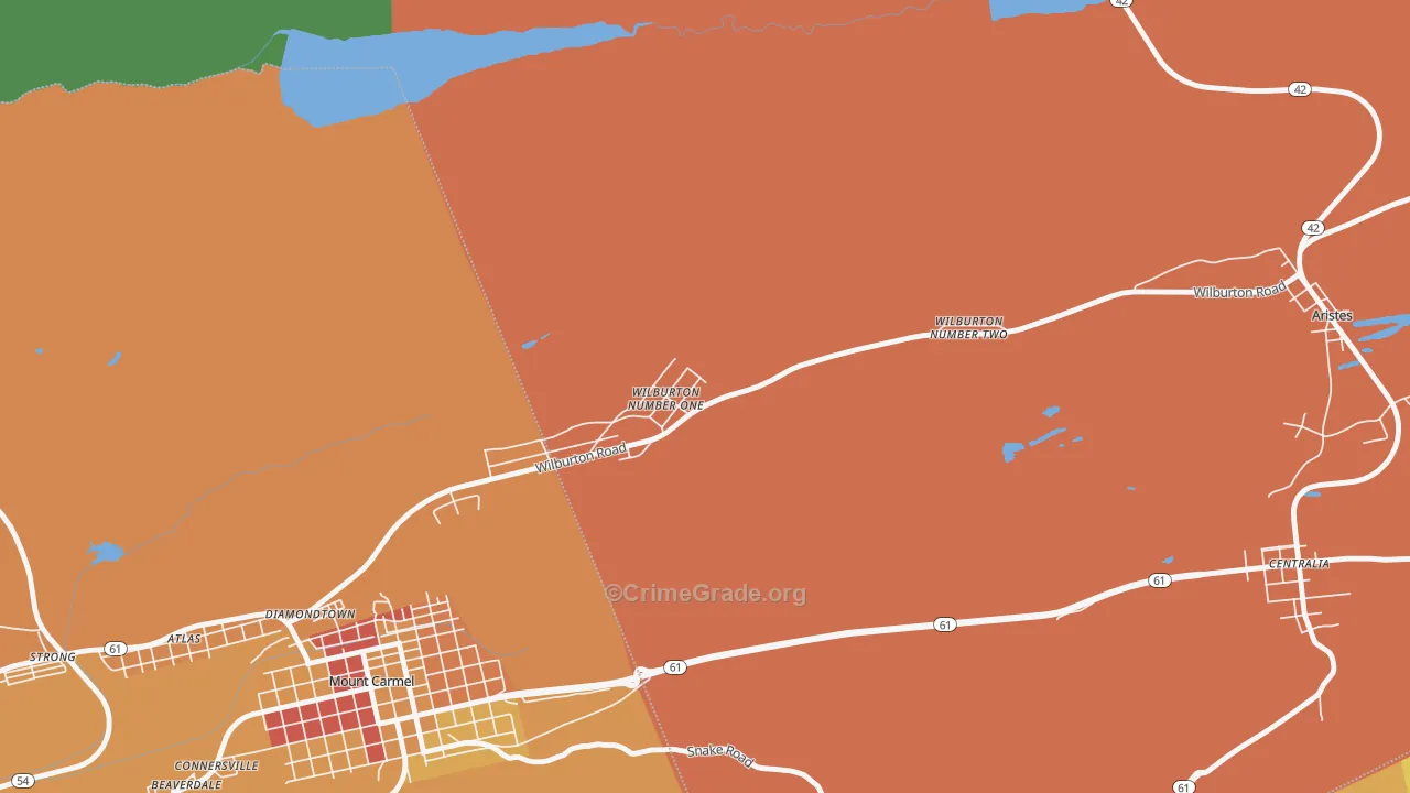 17888, PA Map of Theft Rates