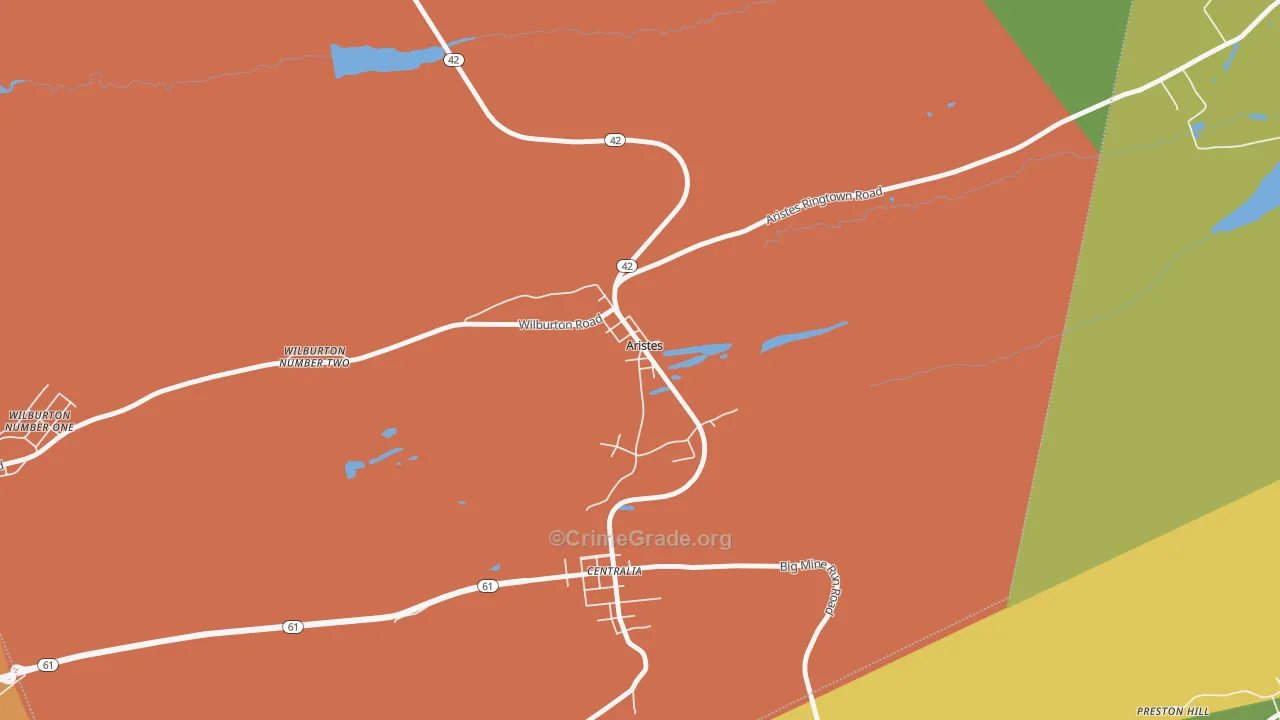 17920, PA Map of Theft Rates