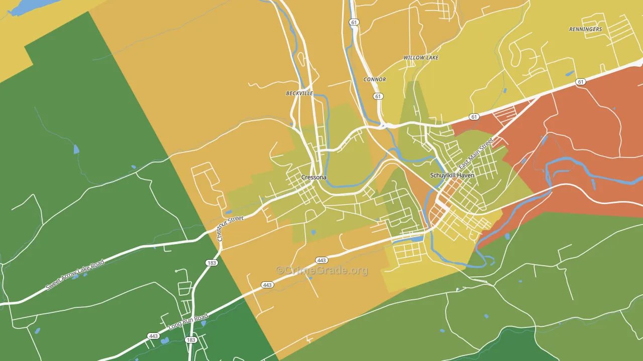 17929, PA Map of Theft Rates