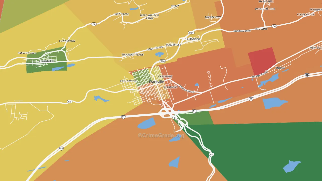 17931, PA Map of Theft Rates