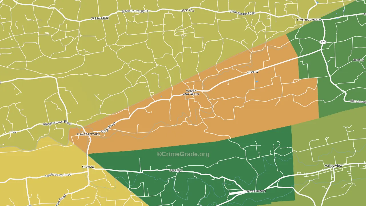 17941, PA Map of Theft Rates