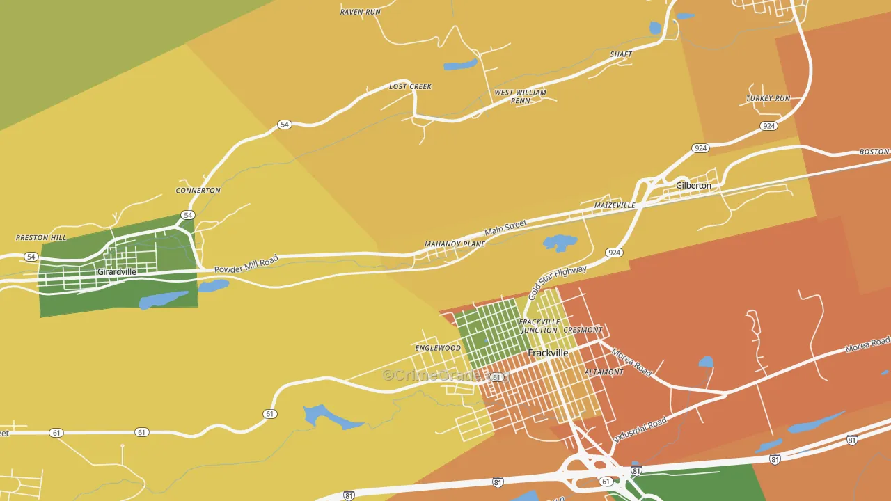 17949, PA Map of Theft Rates