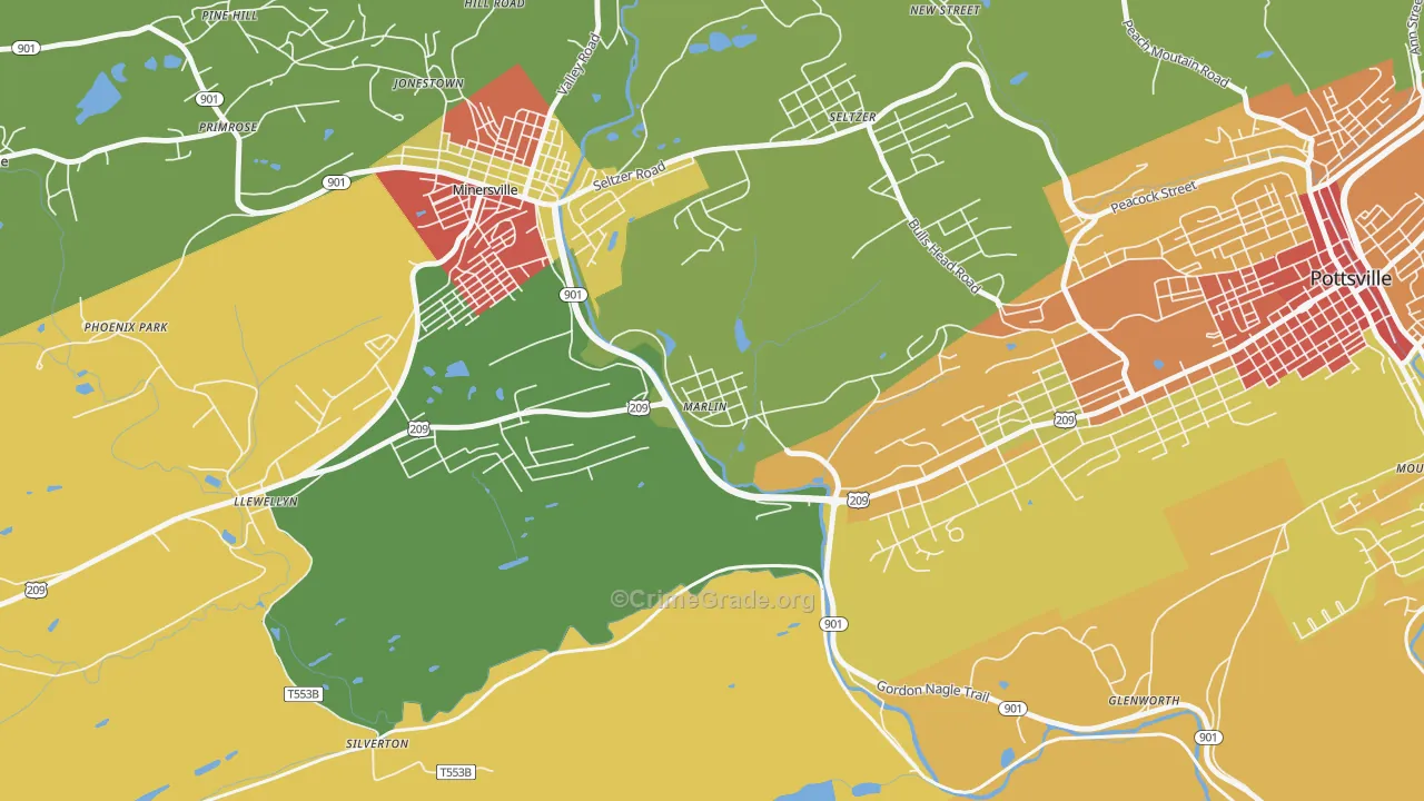17951, PA Map of Theft Rates