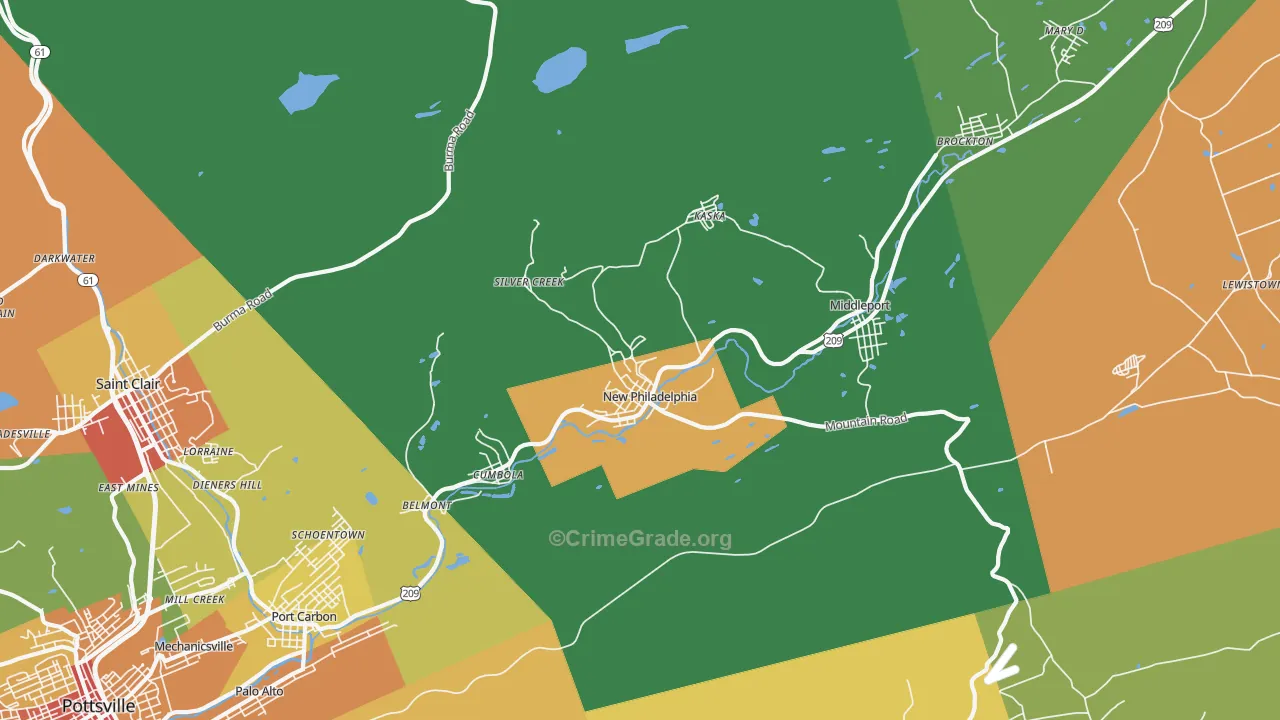 17959, PA Map of Theft Rates