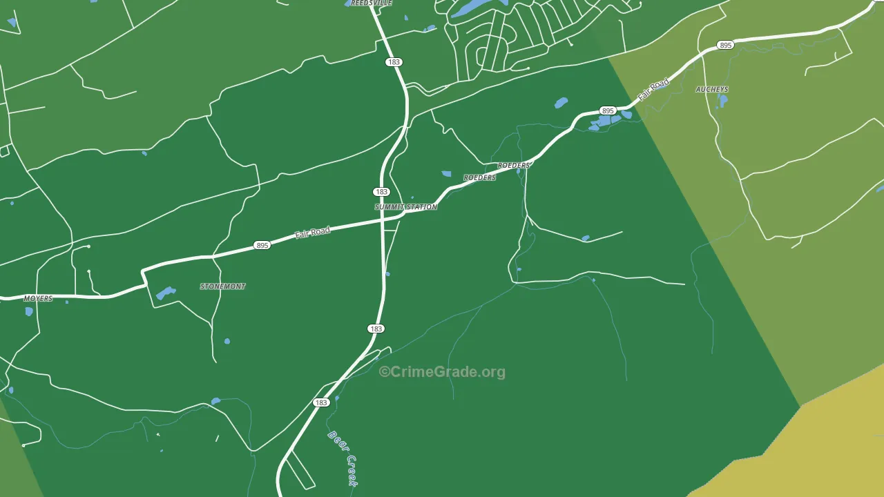 17979, PA Map of Theft Rates