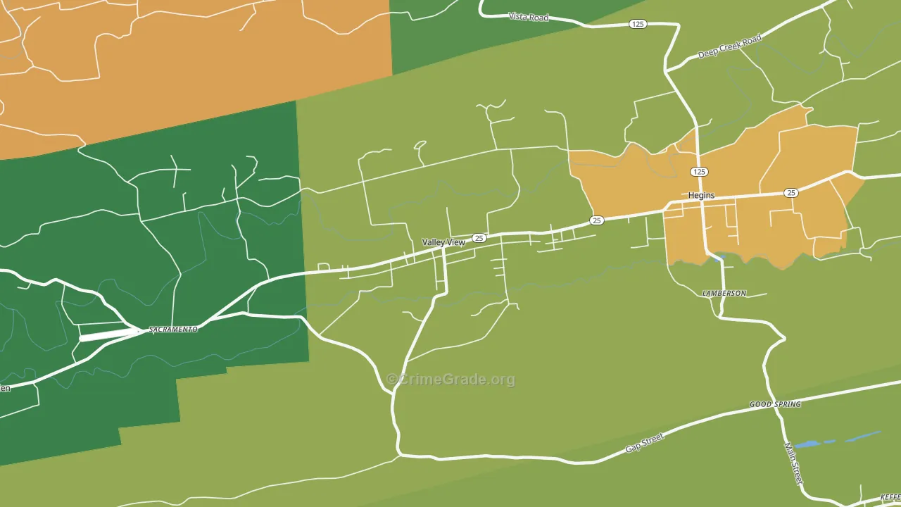 17983, PA Map of Theft Rates