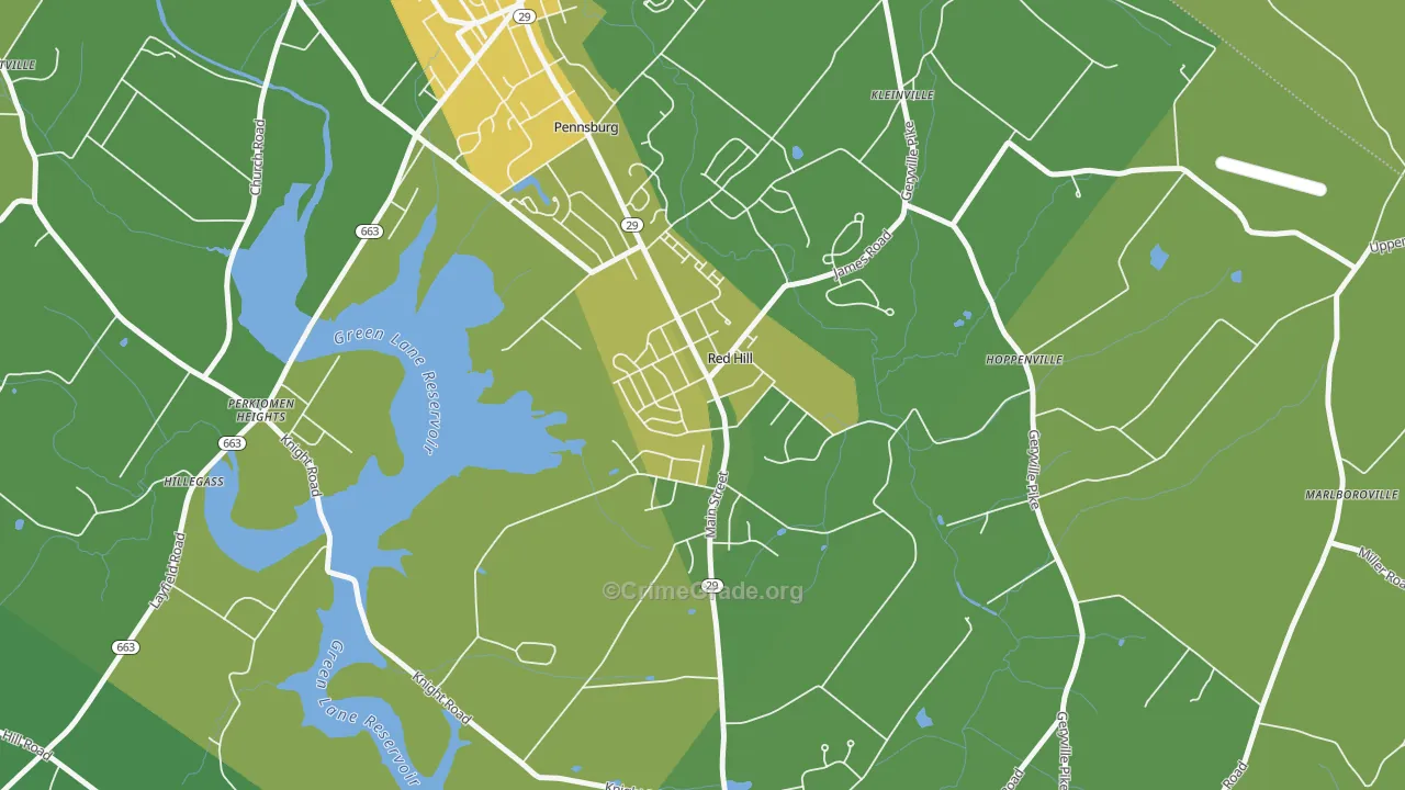 18076, PA Map of Theft Rates