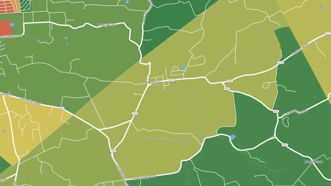 18081, PA Map of Theft Rates