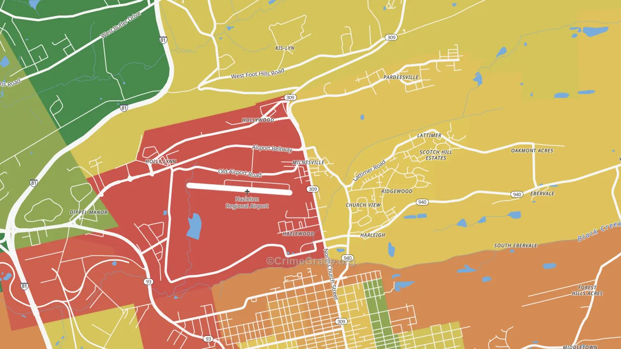 18239, PA Map of Theft Rates