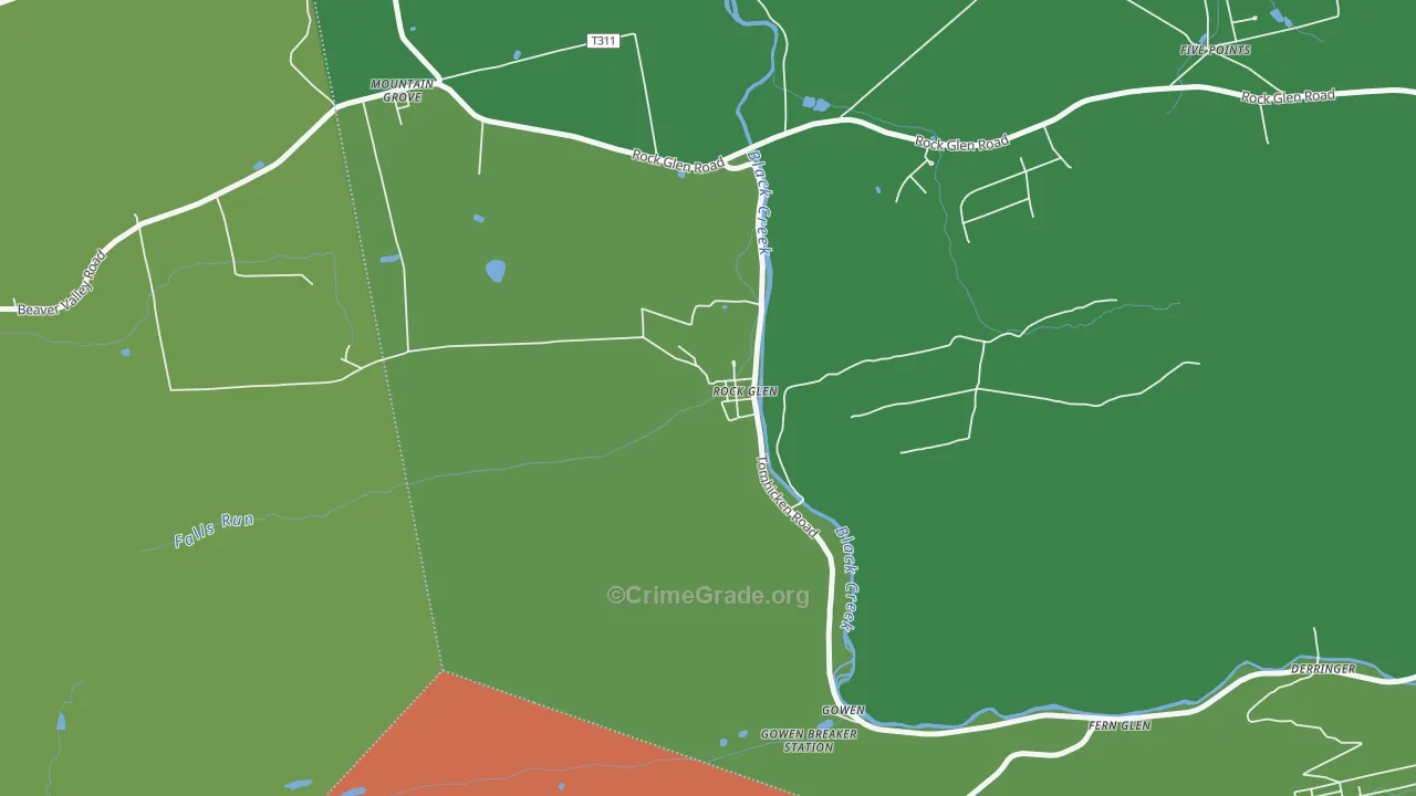 18246, PA Map of Theft Rates
