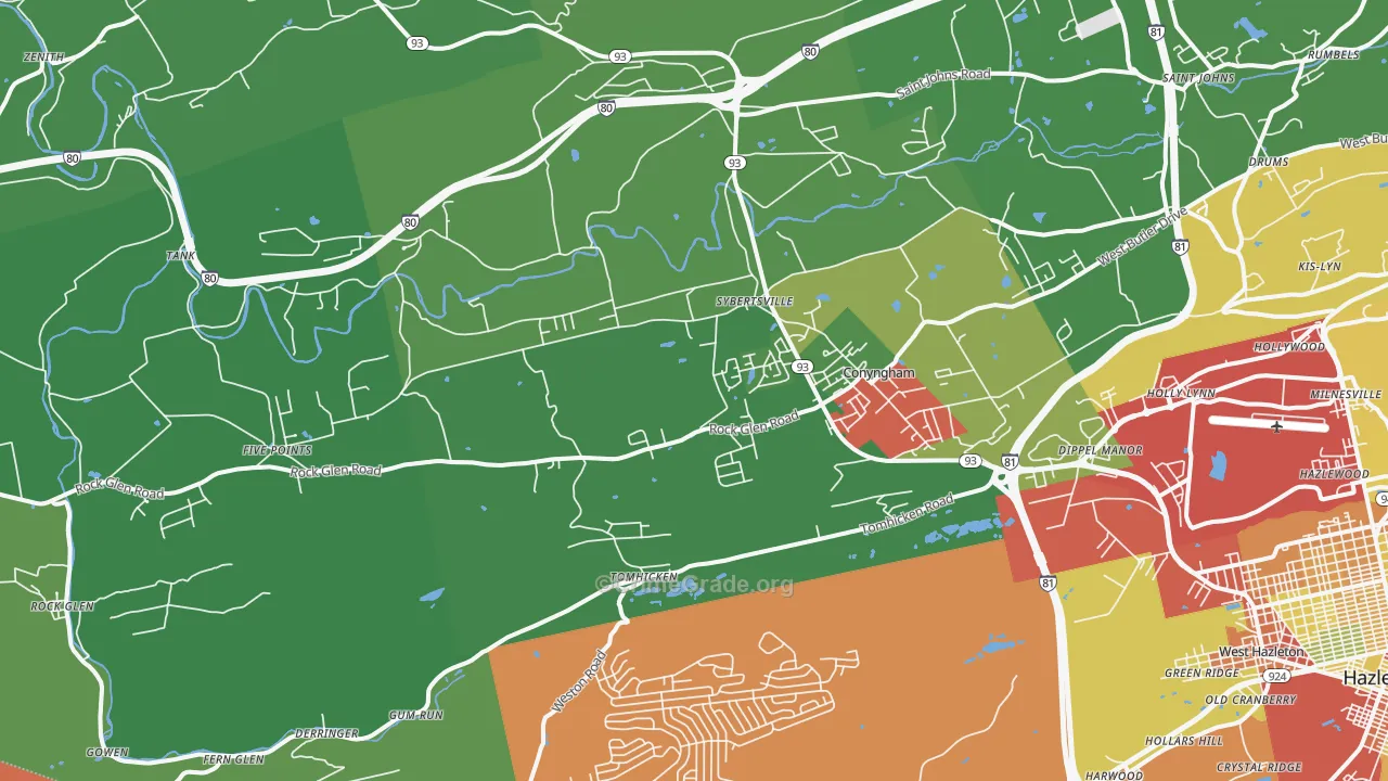 18249, PA Map of Theft Rates