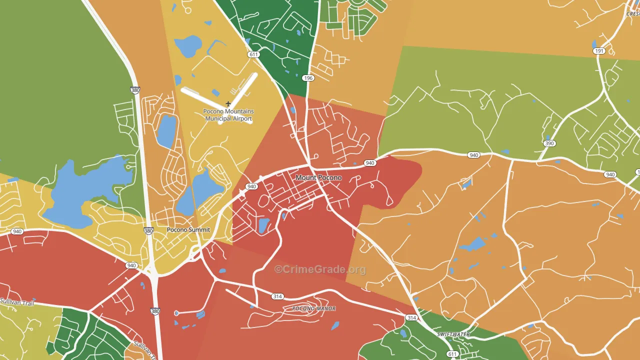 18344, PA Map of Theft Rates